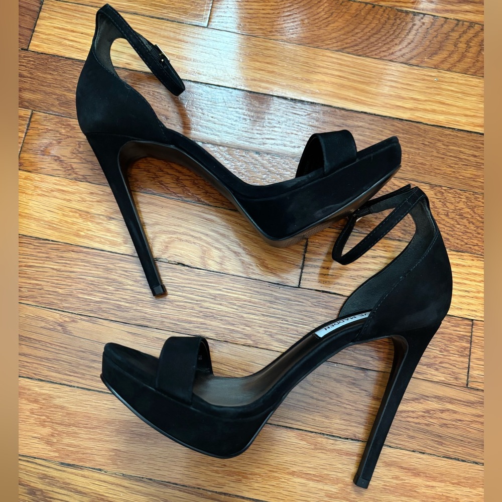 Steve Madden Suede Stiletto Heels - Picture 2 of 13